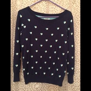 Blue Hearts Sweater
